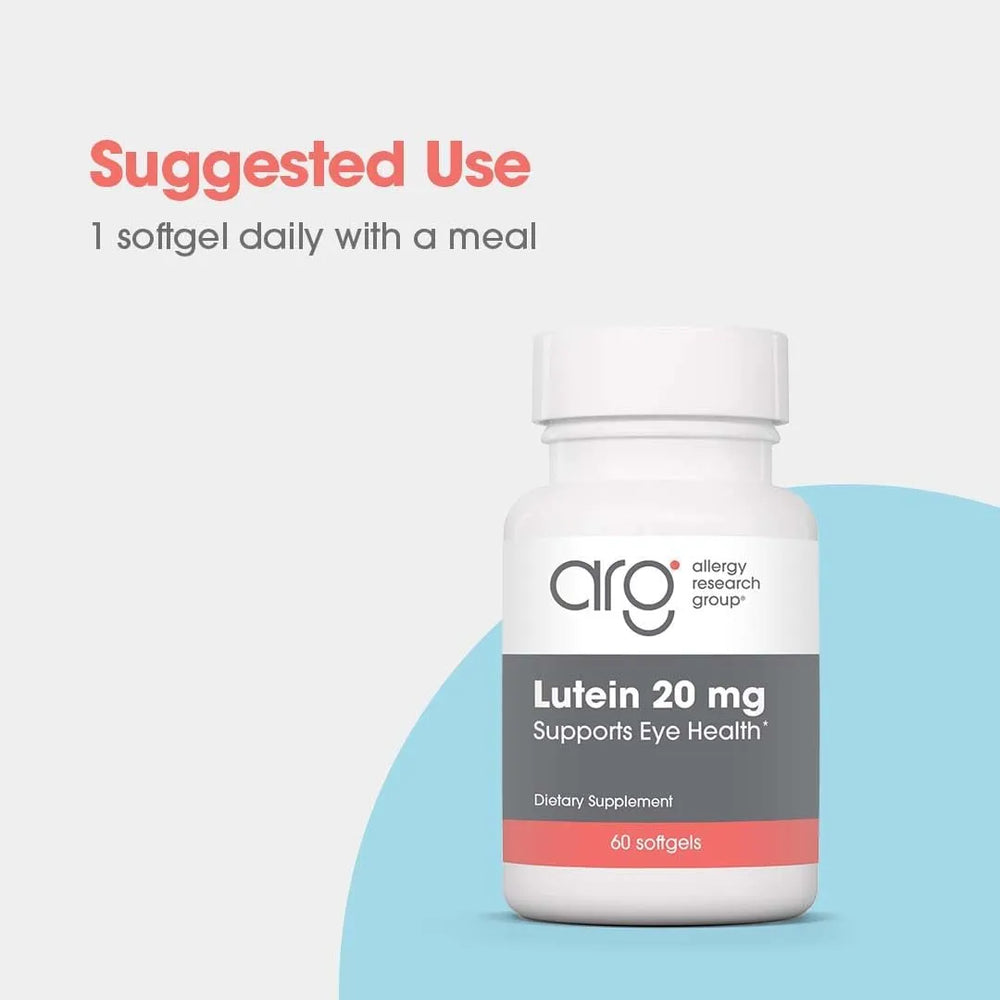 ALLERGY RESEARCH GROUP - Allergy Research Group Lutein 20Mg. 60 Capsulas - The Red Vitamin MX - Suplementos Alimenticios - {{ shop.shopifyCountryName }}