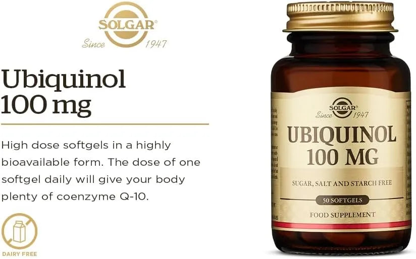 SOLGAR - Solgar Ubiquinol 100Mg. 50 Capsulas Blandas - The Red Vitamin MX - Suplementos Alimenticios - {{ shop.shopifyCountryName }}