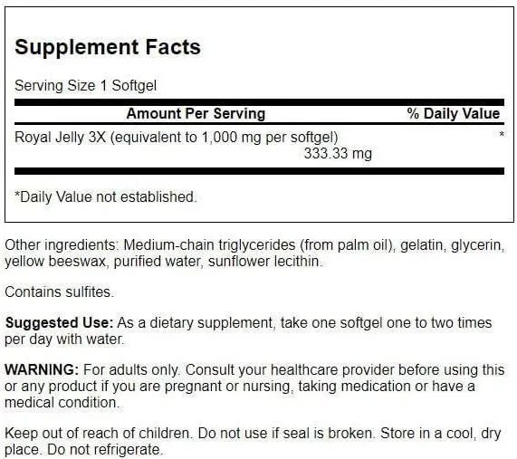 SWANSON - Swanson Royal Jelly 100 Capsulas Blandas - The Red Vitamin MX - Suplementos Alimenticios - {{ shop.shopifyCountryName }}