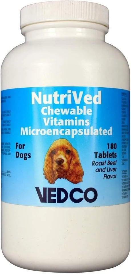 VEDCO - Vedco NutriVed Chewable Vitamins for Dogs 180 Tabletas Masticables - The Red Vitamin MX - Multivitamínicos Para Perros - {{ shop.shopifyCountryName }}