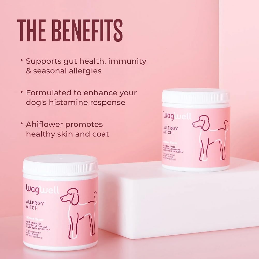 WagWell Allergy and Itch Chews 60 Masticables