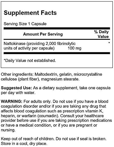 SWANSON - Swanson Nattokinase 2000 Fibrinolytic Units 100Mg. 30 Capsulas 2 Pack - The Red Vitamin MX - Suplementos Alimenticios - {{ shop.shopifyCountryName }}