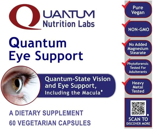 QUANTUM NUTRITION - Quantum Nutrition Labs Eye Support 60 Capsulas - The Red Vitamin MX - Suplementos Alimenticios - {{ shop.shopifyCountryName }}