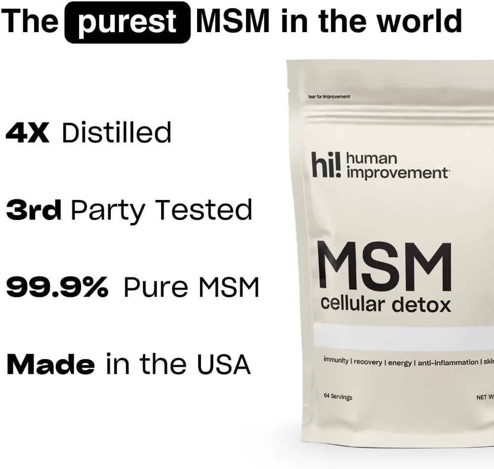HUMAN IMPROVEMENT - Human Improvement MSM Cellular Detox 256Gr. - The Red Vitamin MX - Suplementos Alimenticios - {{ shop.shopifyCountryName }}