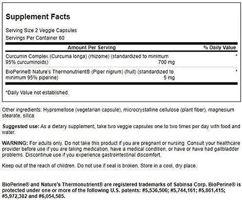 SWANSON - Swanson Curcumin Complex 120 Capsulas 2 Pack - The Red Vitamin MX - Suplementos Alimenticios - {{ shop.shopifyCountryName }}