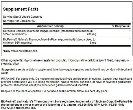 SWANSON - Swanson Curcumin Complex 120 Capsulas 2 Pack - The Red Vitamin MX - Suplementos Alimenticios - {{ shop.shopifyCountryName }}