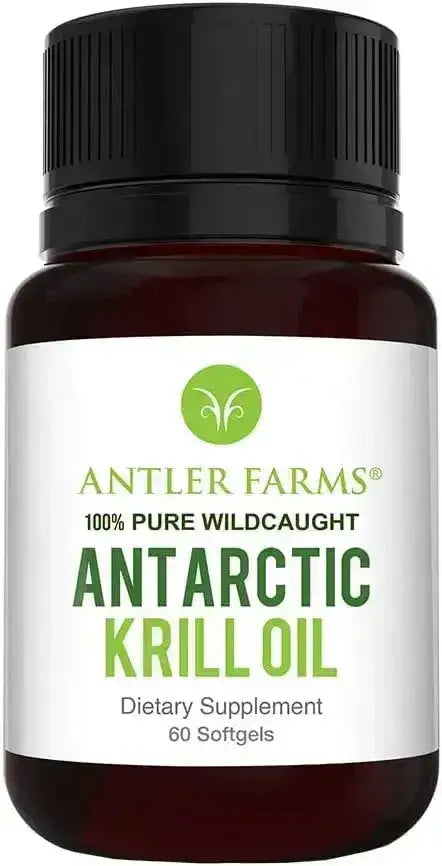 ANTLER FARMS - Antler Farms 100% Pure Wild Caught Antarctic Krill Oil 60 Capsulas Blandas - The Red Vitamin MX - Suplementos Alimenticios - {{ shop.shopifyCountryName }}