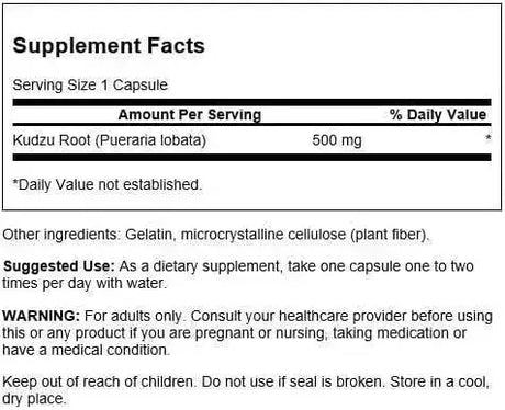 SWANSON - Swanson Full Spectrum Kudzu Root 500Mg. 60 Capsulas 2 Pack - The Red Vitamin MX - Suplementos Alimenticios - {{ shop.shopifyCountryName }}