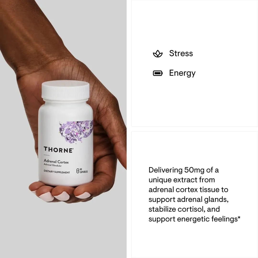 THORNE RESEARCH - THORNE Adrenal Cortex 60 Capsulas - The Red Vitamin MX - Suplementos Alimenticios - {{ shop.shopifyCountryName }}