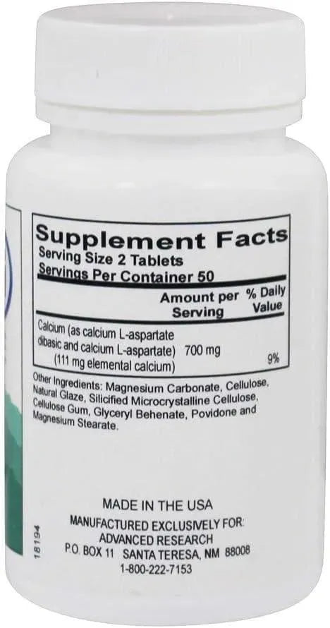 ADVANCED RESEARCH - Advanced Research Calcium Aspartate 350Mg. 100 Tabletas - The Red Vitamin MX - Suplementos Alimenticios - {{ shop.shopifyCountryName }}
