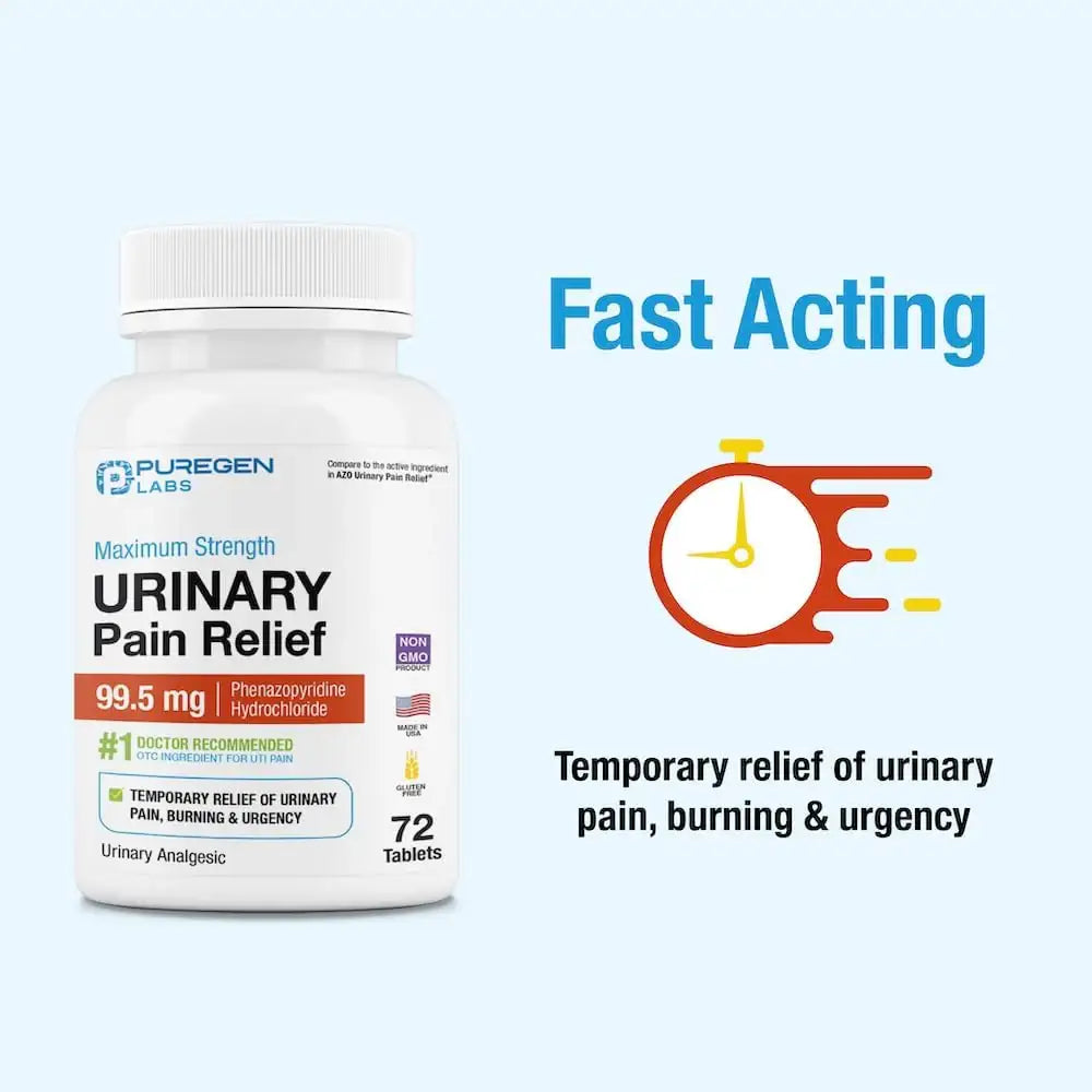 P PUREGEN LABS - Puregen Labs Urinary Pain Relief 72 Tabletas - The Red Vitamin MX - Suplementos Alimenticios - {{ shop.shopifyCountryName }}