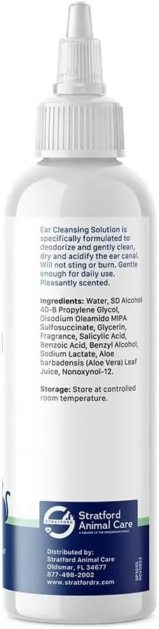 STRATFORD - Stratford Pharmaceuticals Ear Cleaner & Drying Solution for Dogs & Cats 12 Fl.Oz. - The Red Vitamin MX - Cuidado Del Oído De Perros - {{ shop.shopifyCountryName }}