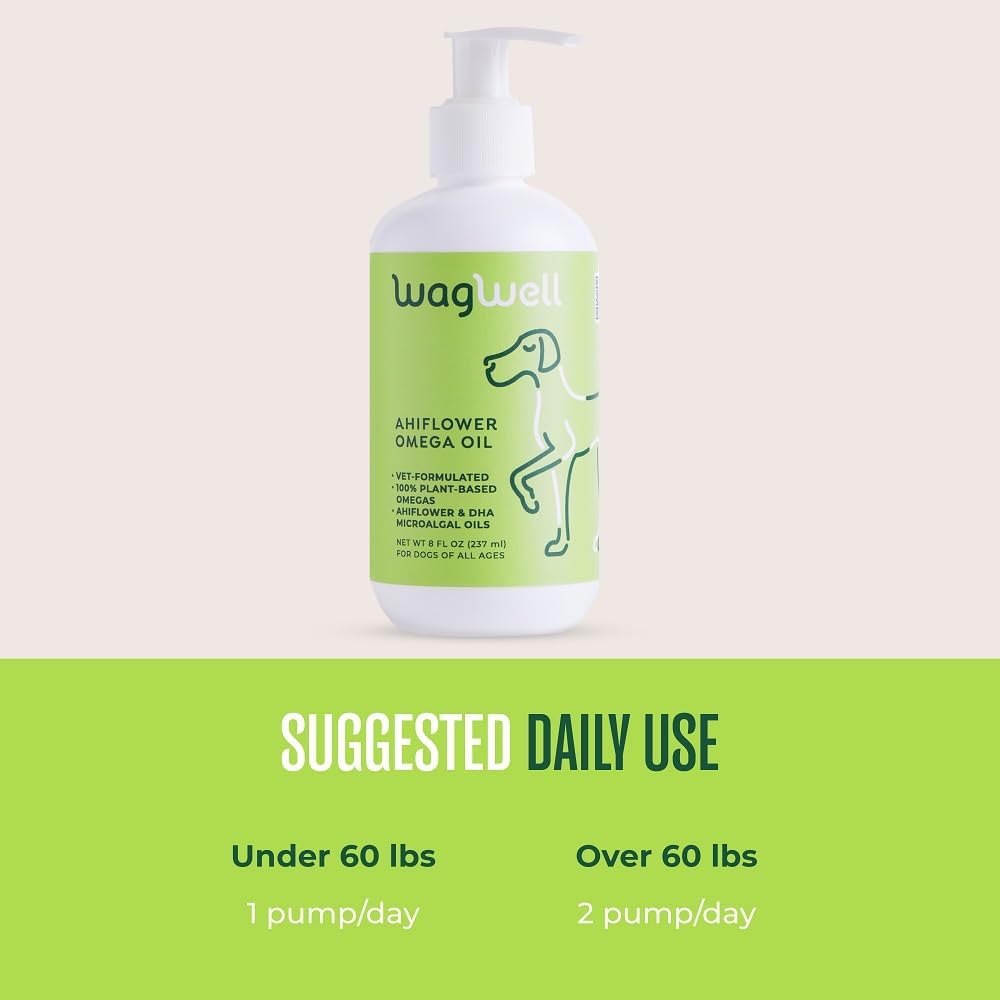 WagWell Ahiflower Omega Oil 8 Fl.Oz.