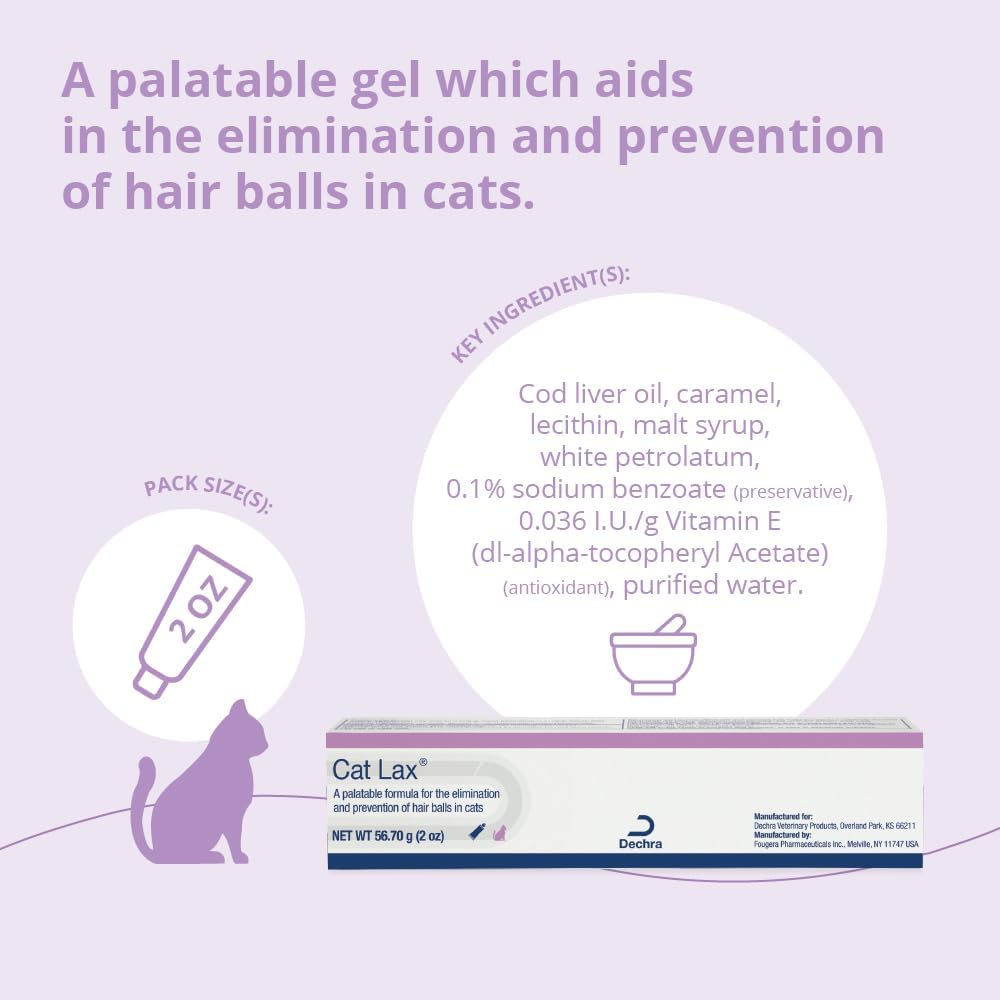 CatLax for Hairball Elimination and Prevention in Cats 2 Oz.