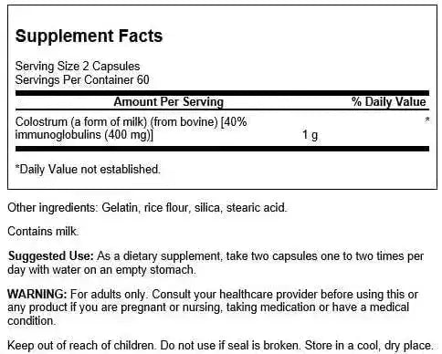 SWANSON - Swanson High Ig Colostrum 500Mg. 120 Capsulas - The Red Vitamin MX - Suplementos Alimenticios - {{ shop.shopifyCountryName }}