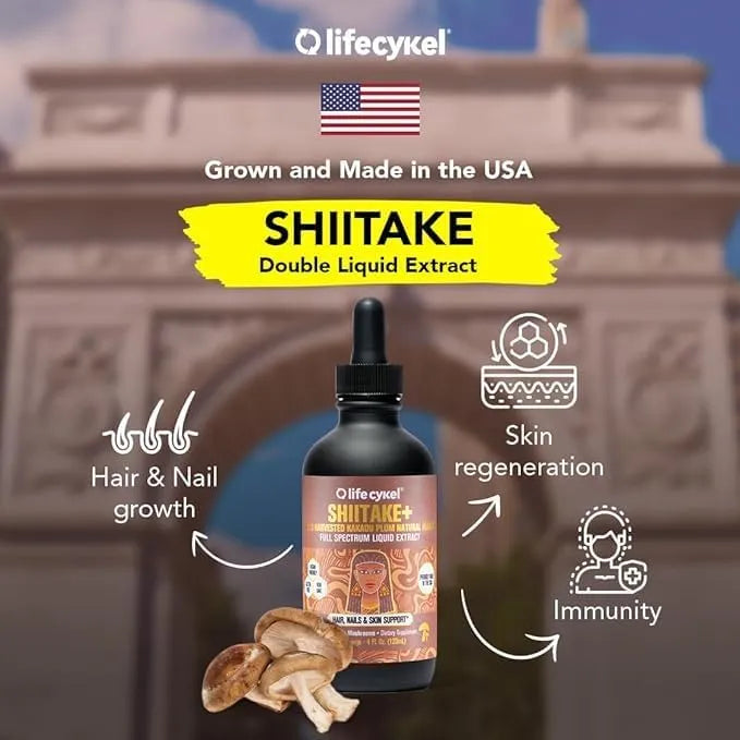 LIFE CYKEL - Life Cykel Shiitake Mushroom Extract 2 Fl.Oz. - The Red Vitamin MX - Suplementos Alimenticios - {{ shop.shopifyCountryName }}