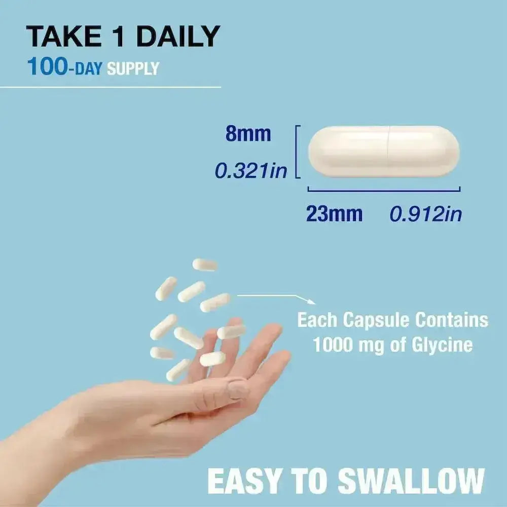 P PUREGEN LABS - P Puregen Labs Glycine 1000Mg. 100 Capsulas - The Red Vitamin MX - Suplementos Alimenticios - {{ shop.shopifyCountryName }}