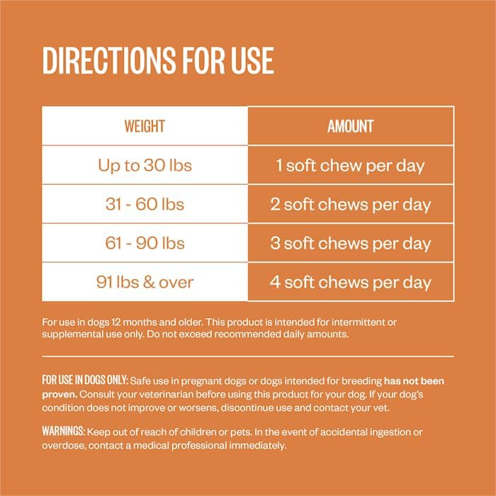 Ollie Zoomies Dog Hip and Joint Supplement 60 Masticables