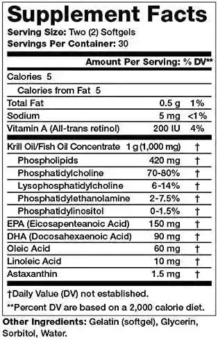 OLYMPIAN LABS - Olympian Labs Antarctic Krill Oil 1000Mg. 60 Capsulas Blandas 2 Pack - The Red Vitamin MX - Suplementos Alimenticios - {{ shop.shopifyCountryName }}