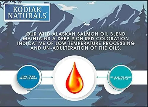 KODIAK NATURALS - KODIAK NATURALS Wild Alaskan Salmon Oil Formula for Dogs & Cats 32 Fl.Oz. - The Red Vitamin MX - Aceite De Pescado Para Perros - {{ shop.shopifyCountryName }}