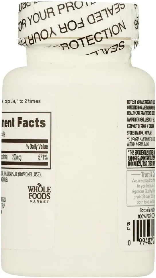 365 - 365 by Whole Foods Market Chromium Picolinate 200mcg 100 Capsulas - The Red Vitamin MX - Suplementos Alimenticios - {{ shop.shopifyCountryName }}