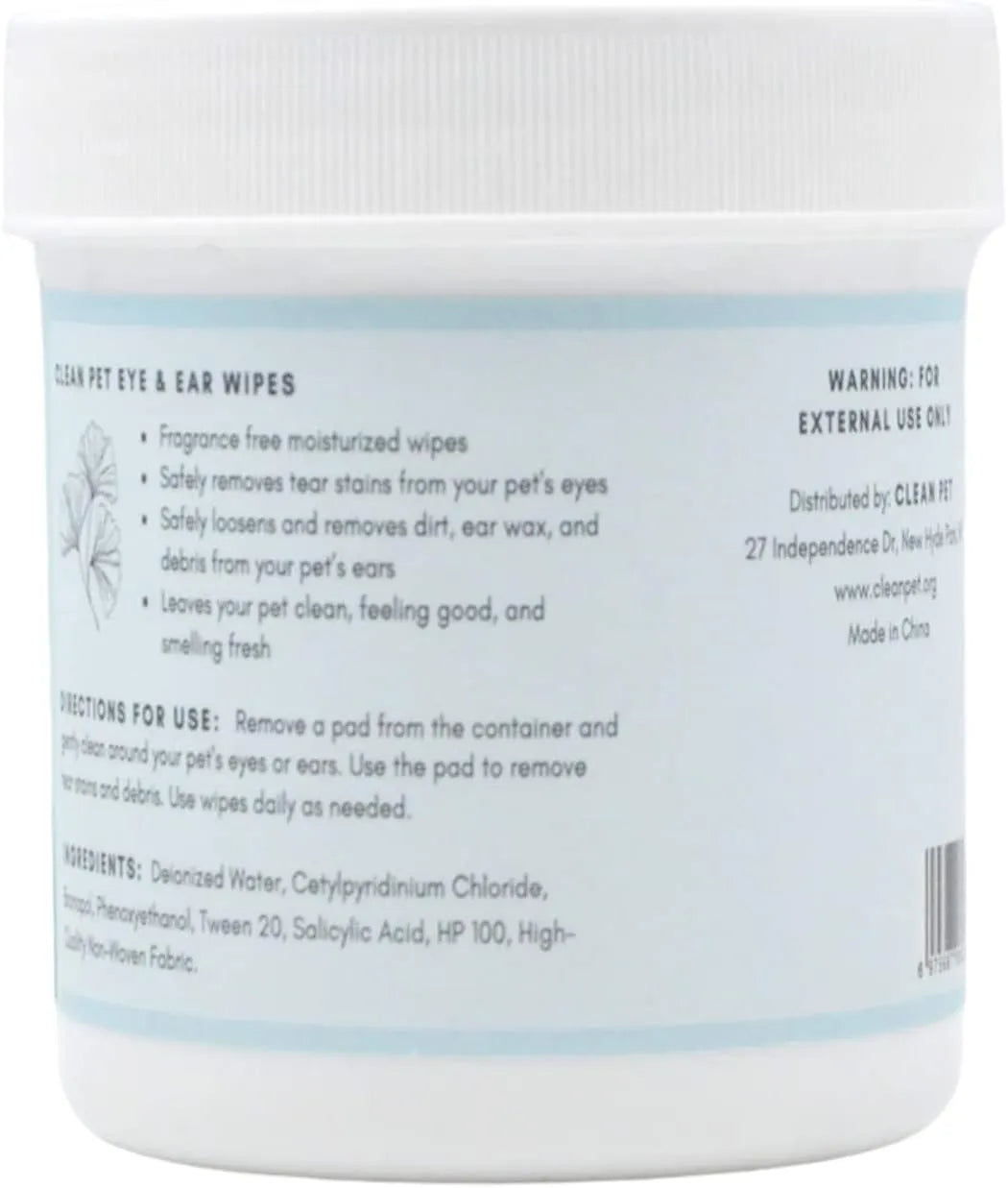 CLEAN PET - Clean Pet Eye & Ear Pet Wipes Original 100 Toallitas - The Red Vitamin MX - Cuidado De Los Ojos De Los Perros - {{ shop.shopifyCountryName }}