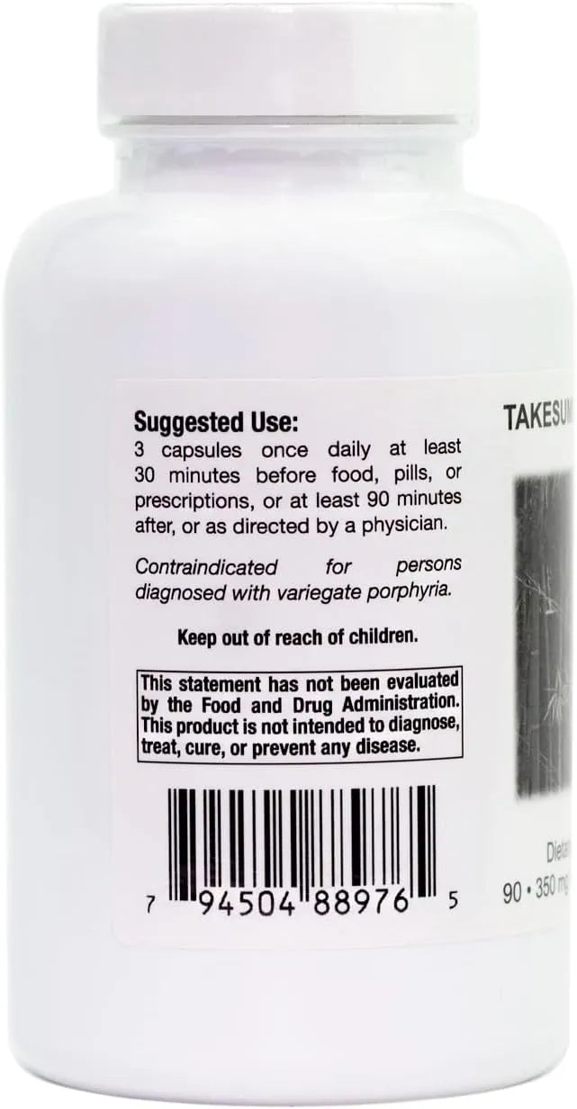 SUPREME NUTRITION - Supreme Nutrition Takesumi Supreme Pure Activated Bamboo Charcoal 90 Capsulas - The Red Vitamin MX - Suplementos Alimenticios - {{ shop.shopifyCountryName }}