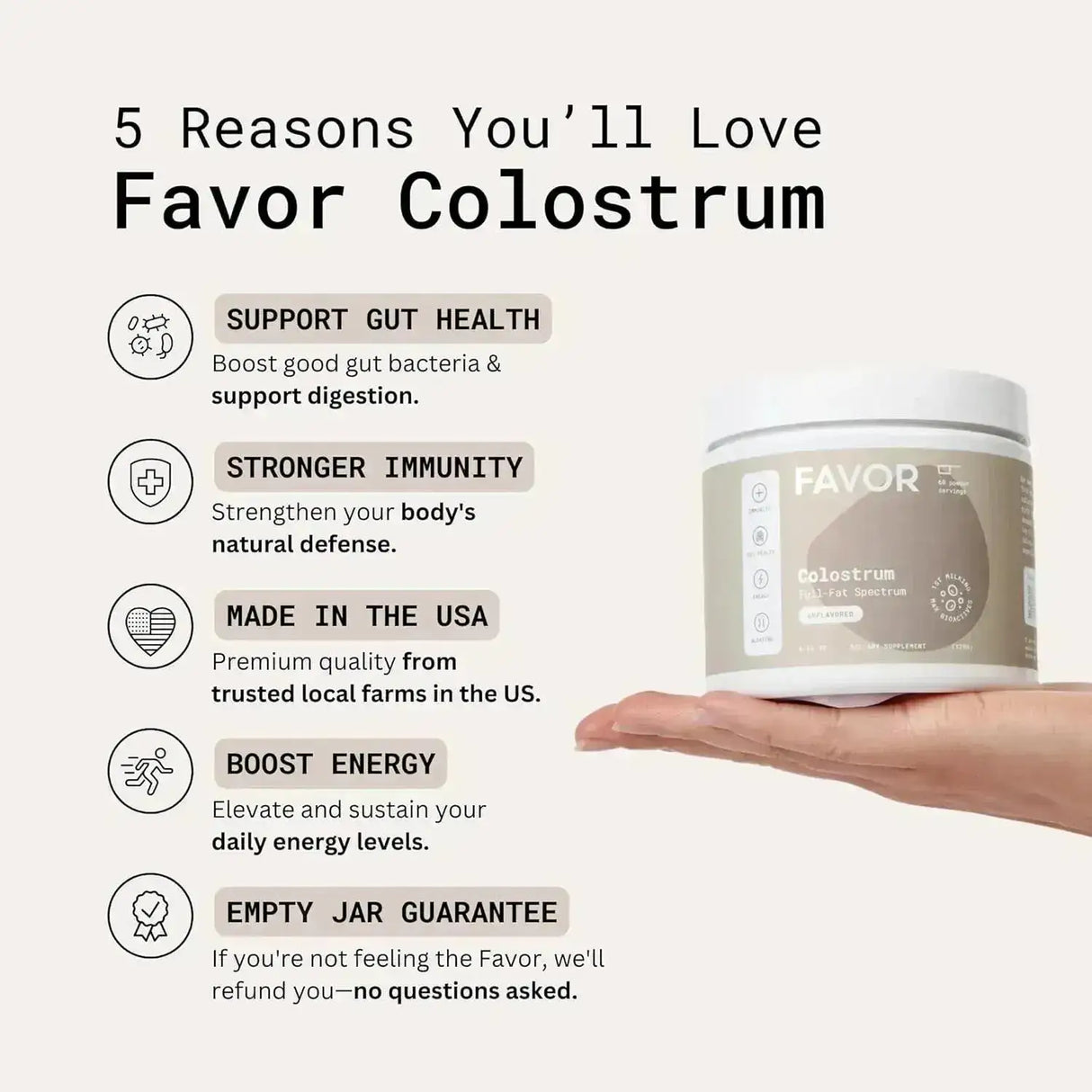 FAVOR - Favor Bovine Colostrum Powder 120Gr. - The Red Vitamin MX - Suplementos Alimenticios - {{ shop.shopifyCountryName }}