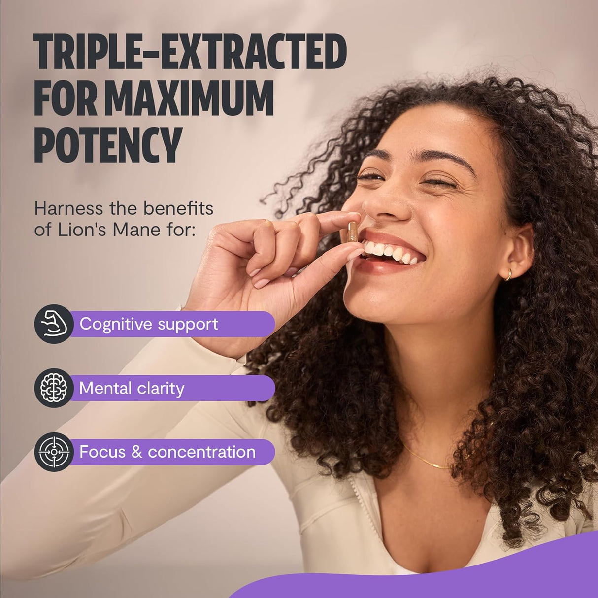 FreshCap Lion's Mane Mushroom Supplement 1400Mg. 120 Capsulas