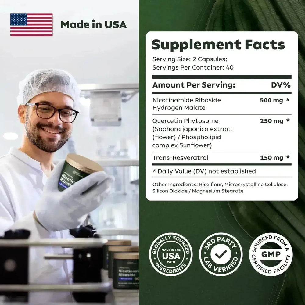 REUS RESEARCH - Reus Research Liposomal NAD Supplement Nueva Imagen 60 Capsulas - The Red Vitamin MX - Suplementos Alimenticios - {{ shop.shopifyCountryName }}