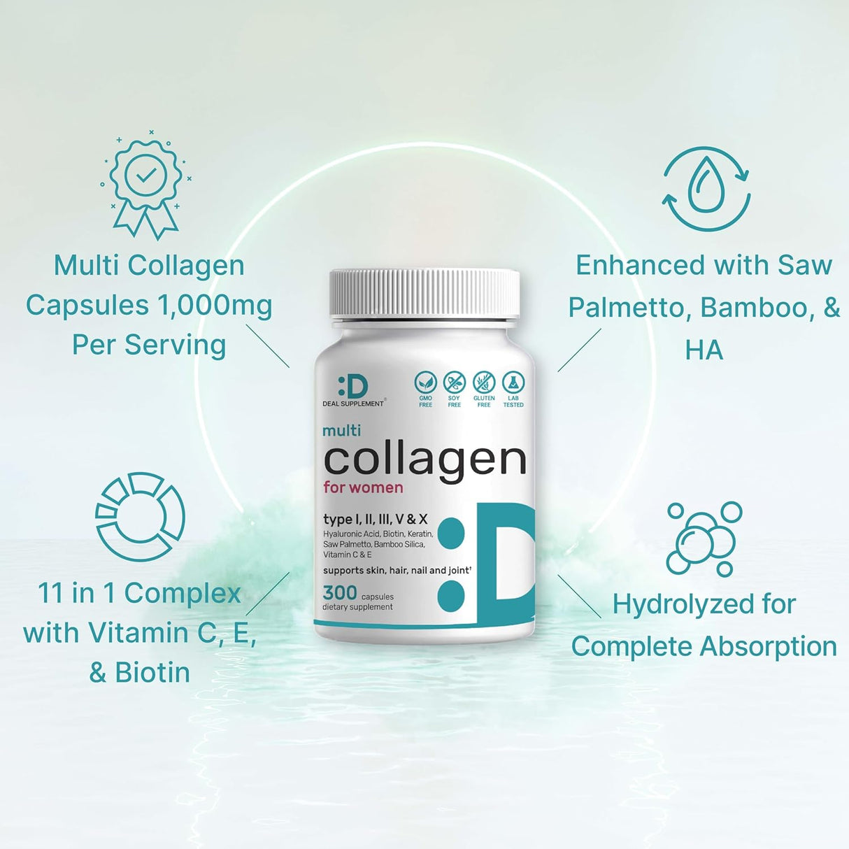 Deal Supplement Multi-Collagen 300 Capsulas