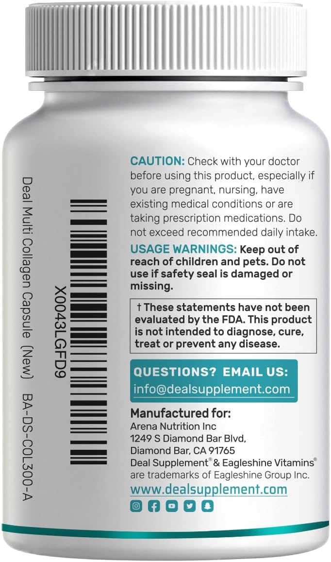 Deal Supplement Multi-Collagen 300 Capsulas