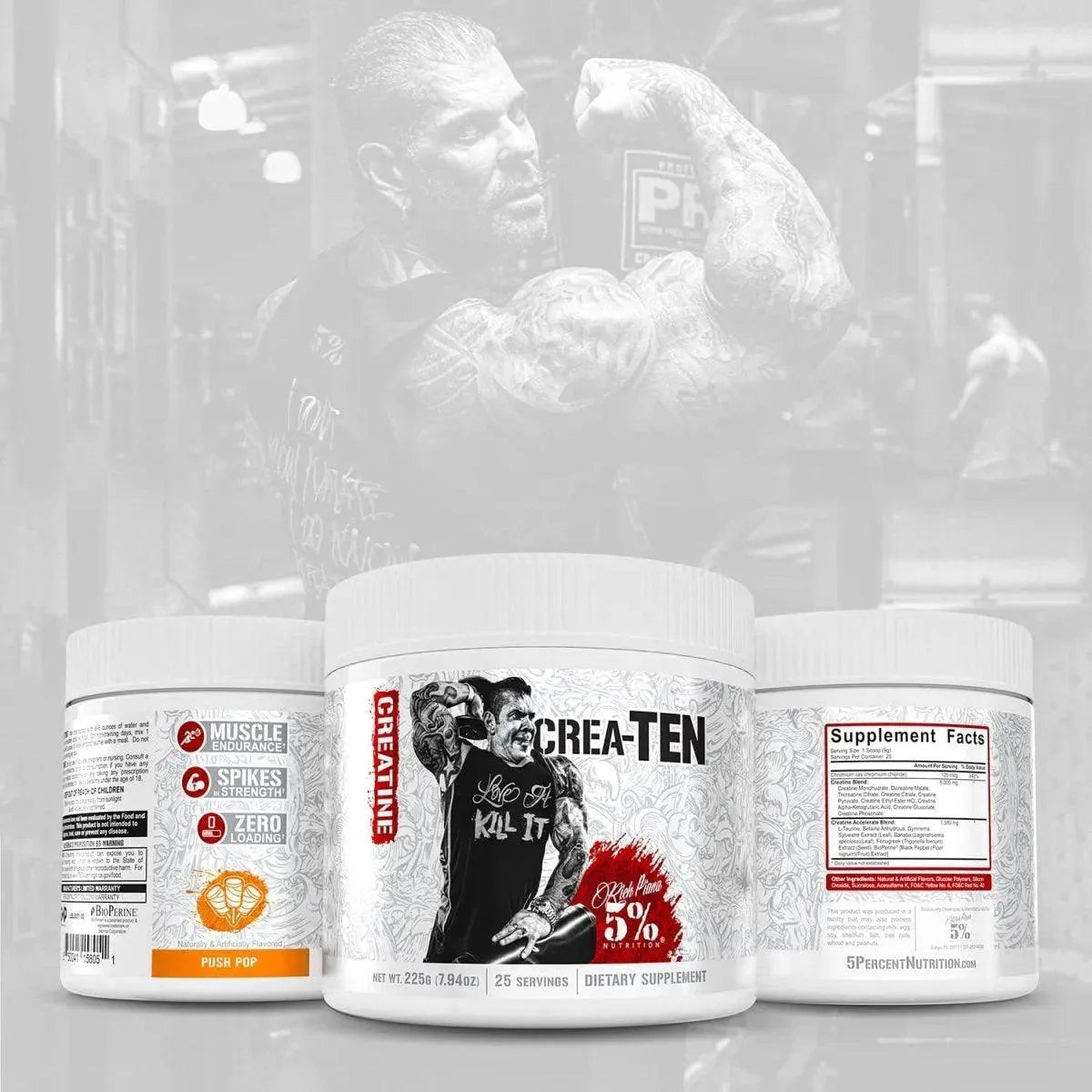 5% NUTRITION - 5% Nutrition CreaTEN Creatine Complex 25 Servicios 225Gr. - The Red Vitamin MX - Suplementos Alimenticios - {{ shop.shopifyCountryName }}