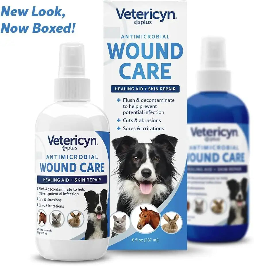 VETERICYN - Vetericyn Plus Dog Wound Care Spray 8 Fl.Oz. - The Red Vitamin MX - Remedios Para La Picazón De Perros - {{ shop.shopifyCountryName }}