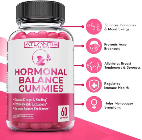 ATLANTIS NUTRITION - Atlantis Nutrition Hormonal Balance 60 Gomitas - The Red Vitamin MX - Suplementos Alimenticios - {{ shop.shopifyCountryName }}