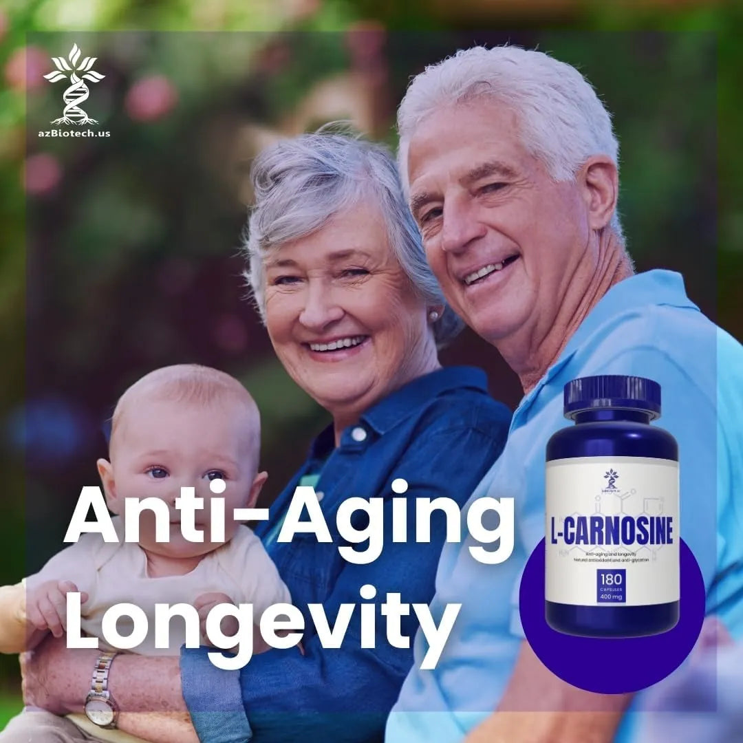 AZ BIOTECH - AZ BIOTECH L-Carnosine 400Mg. 180 Capsulas - The Red Vitamin MX - Suplementos Alimenticios - {{ shop.shopifyCountryName }}
