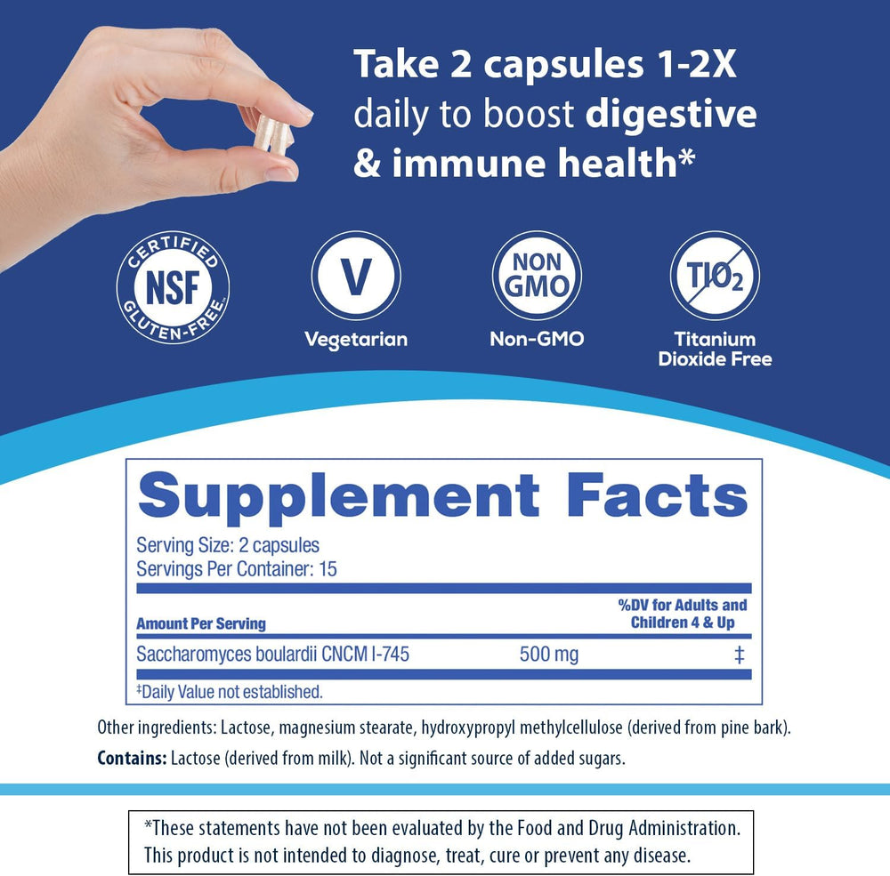 Florastor Probiotics 30 Capsulas