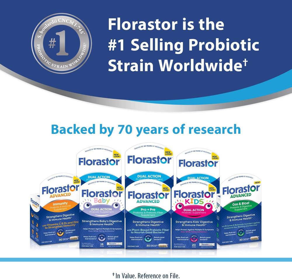 Florastor Probiotics 30 Capsulas