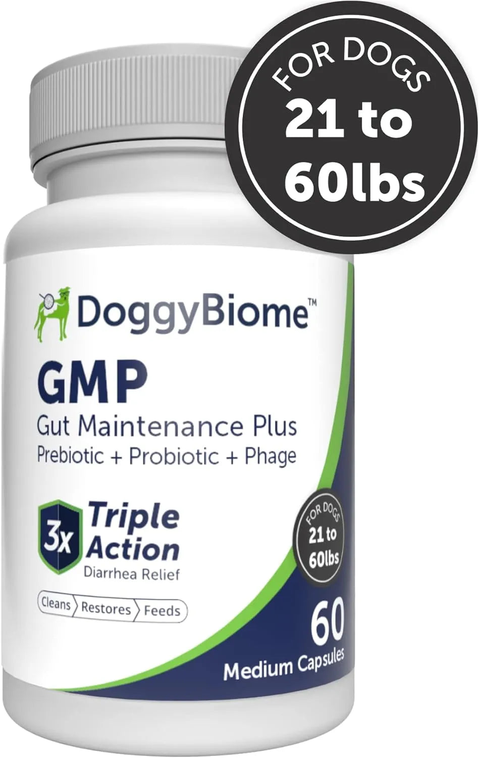 DOGGYBIOME - DoggyBiome Dog Probiotics 21-40 lbs 60 Capsulas - The Red Vitamin MX - Probióticos Para Perros - {{ shop.shopifyCountryName }}