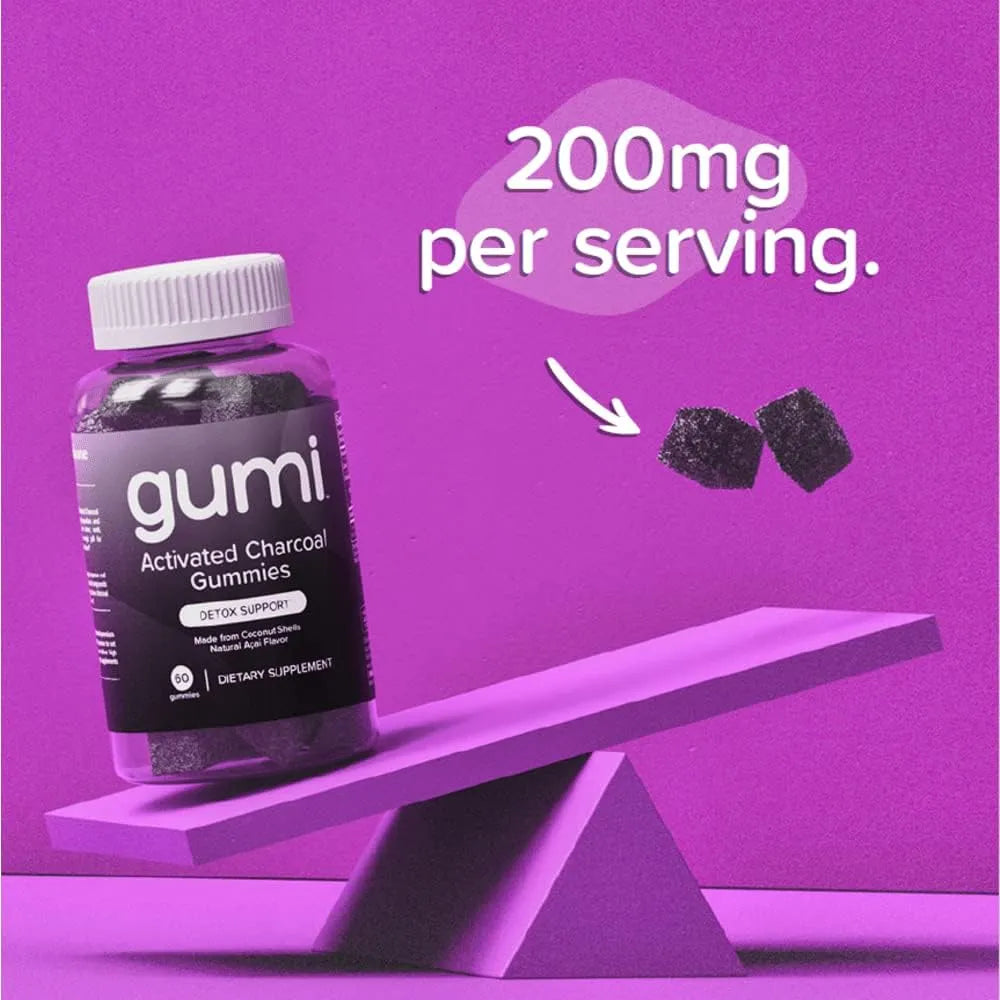 GUMI NUTRITION - gumi Nutrition Coconut Activated Charcoal Gummies 60 Gomitas - The Red Vitamin MX - Suplementos Alimenticios - {{ shop.shopifyCountryName }}