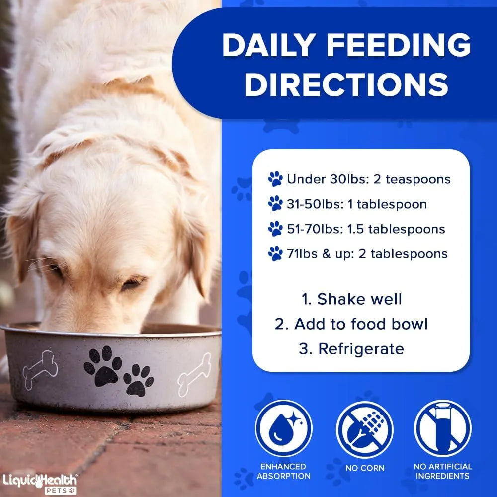 LIQUIDHEALTH - LIQUIDHEALTH Pets K9 Complete 8-in-1 Liquid Multivitamin 32 Fl.Oz. - The Red Vitamin MX - Multivitamínicos Para Perros - {{ shop.shopifyCountryName }}