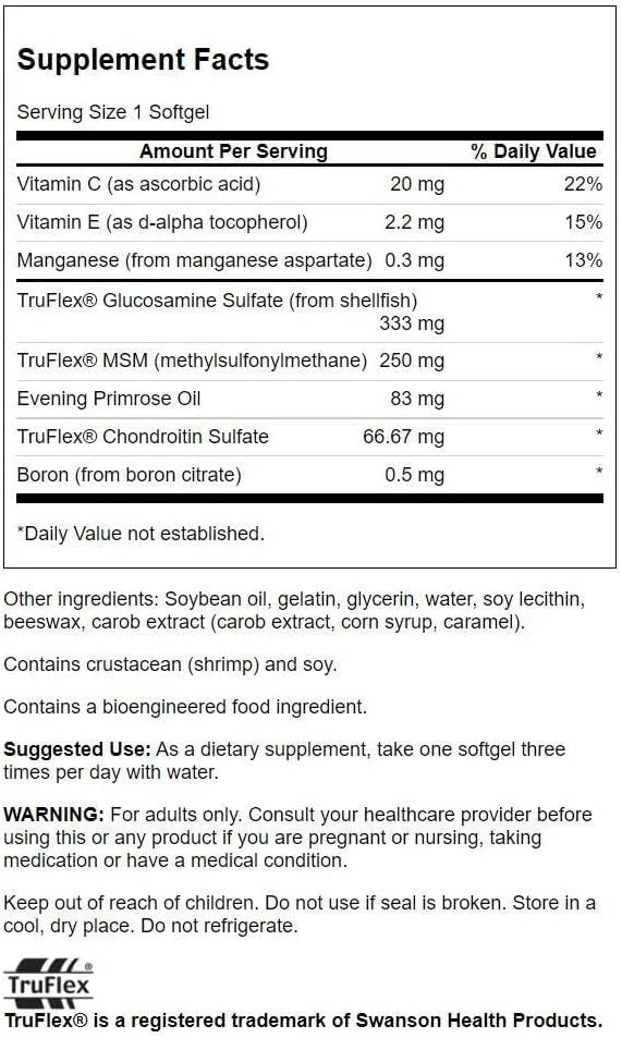 SWANSON - Swanson Joint Care 120 Capsulas Blandas 2 Pack - The Red Vitamin MX - Suplementos Alimenticios - {{ shop.shopifyCountryName }}