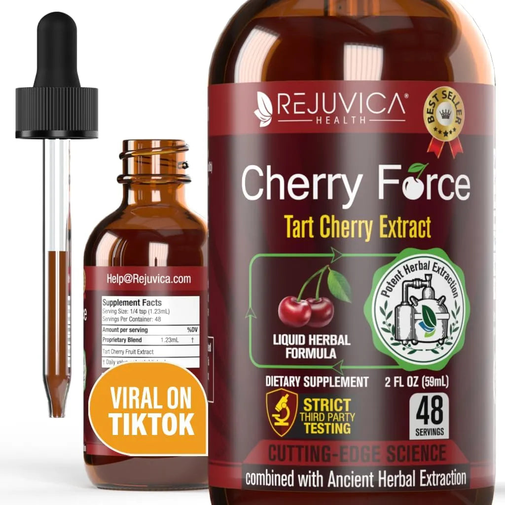 REJUVICA HEALTH - Rejuvica Health Cherry Force Advanced Tart Cherry Extract 2 Fl.Oz. - The Red Vitamin MX - Suplementos Alimenticios - {{ shop.shopifyCountryName }}