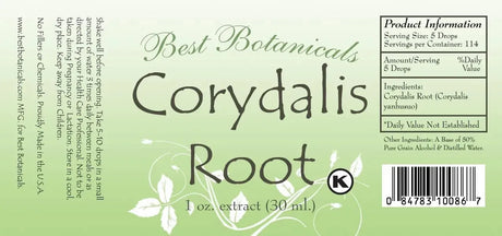 BEST BOTANICALS - Best Botanicals Corydalis Root Extract 30Ml. - The Red Vitamin MX - Suplementos Alimenticios - {{ shop.shopifyCountryName }}