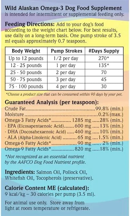 DOGSWELL - Dogswell Wild Alaskan Skin & Coat Salmon Oil Based Omega-3 16 Fl.Oz. - The Red Vitamin MX - Aceite De Pescado Para Perros - {{ shop.shopifyCountryName }}