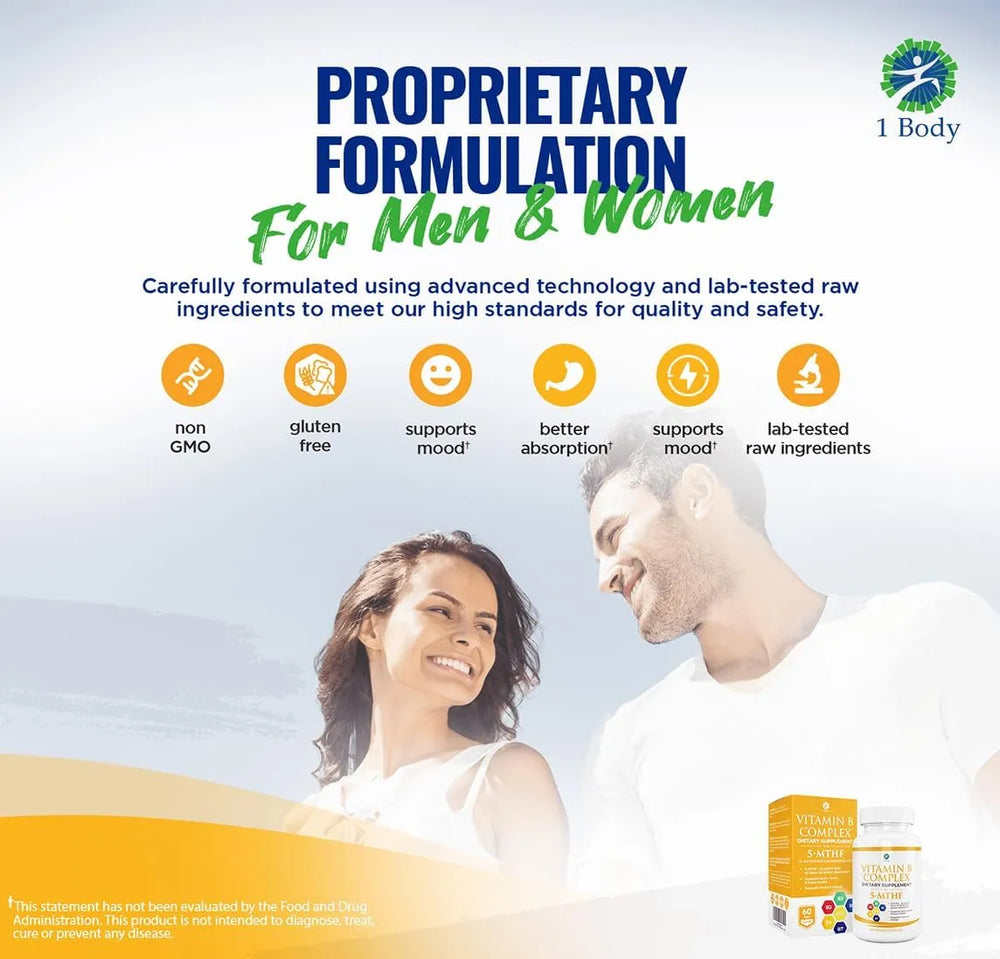 1 BODY - 1 Body Vitamin B Complex 60 Capsulas 2 Pack - The Red Vitamin MX - Suplementos Alimenticios - {{ shop.shopifyCountryName }}