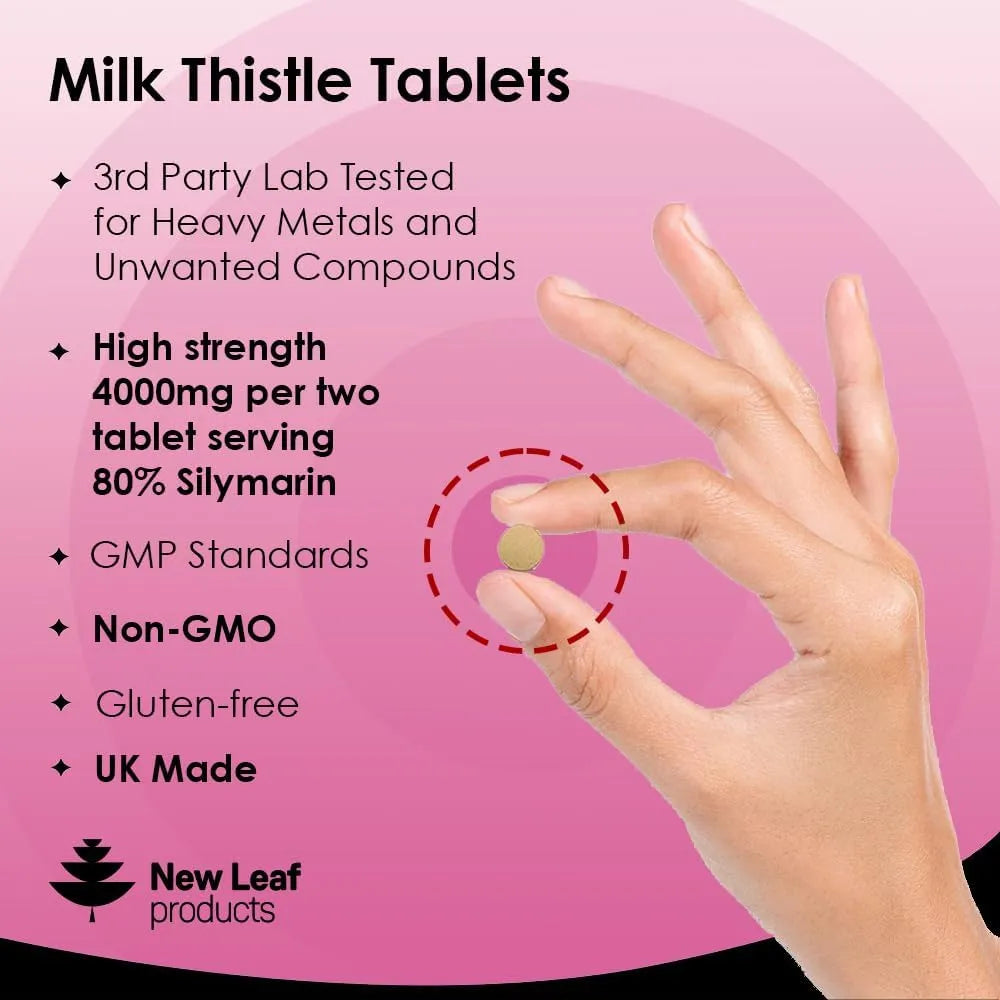 NEW LEAF PRODUCTS - New Leaf Products Milk Thistle 1000Mg. 120 Tabletas - The Red Vitamin MX - Suplementos Alimenticios - {{ shop.shopifyCountryName }}