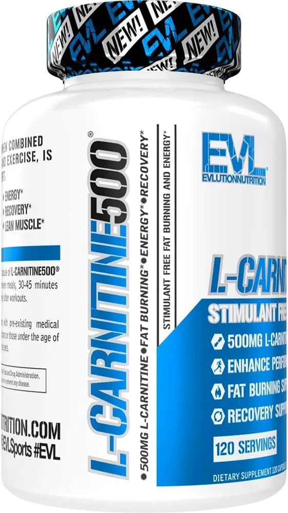 EVLUTION - EVL L-Carnitine 120 Capsulas - The Red Vitamin MX - Suplementos Alimenticios - {{ shop.shopifyCountryName }}