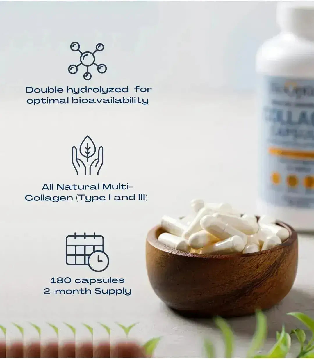 BIOOPTIMAL - BioOptimal Collagen Peptides 180 Capsulas - The Red Vitamin MX - Suplementos Alimenticios - {{ shop.shopifyCountryName }}