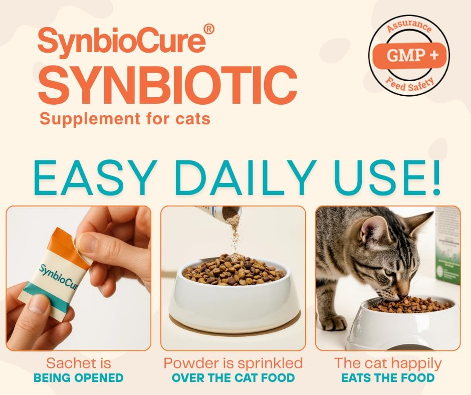 SynbioCure Probiotics & Prebiotics for Cats 30 Paquetes